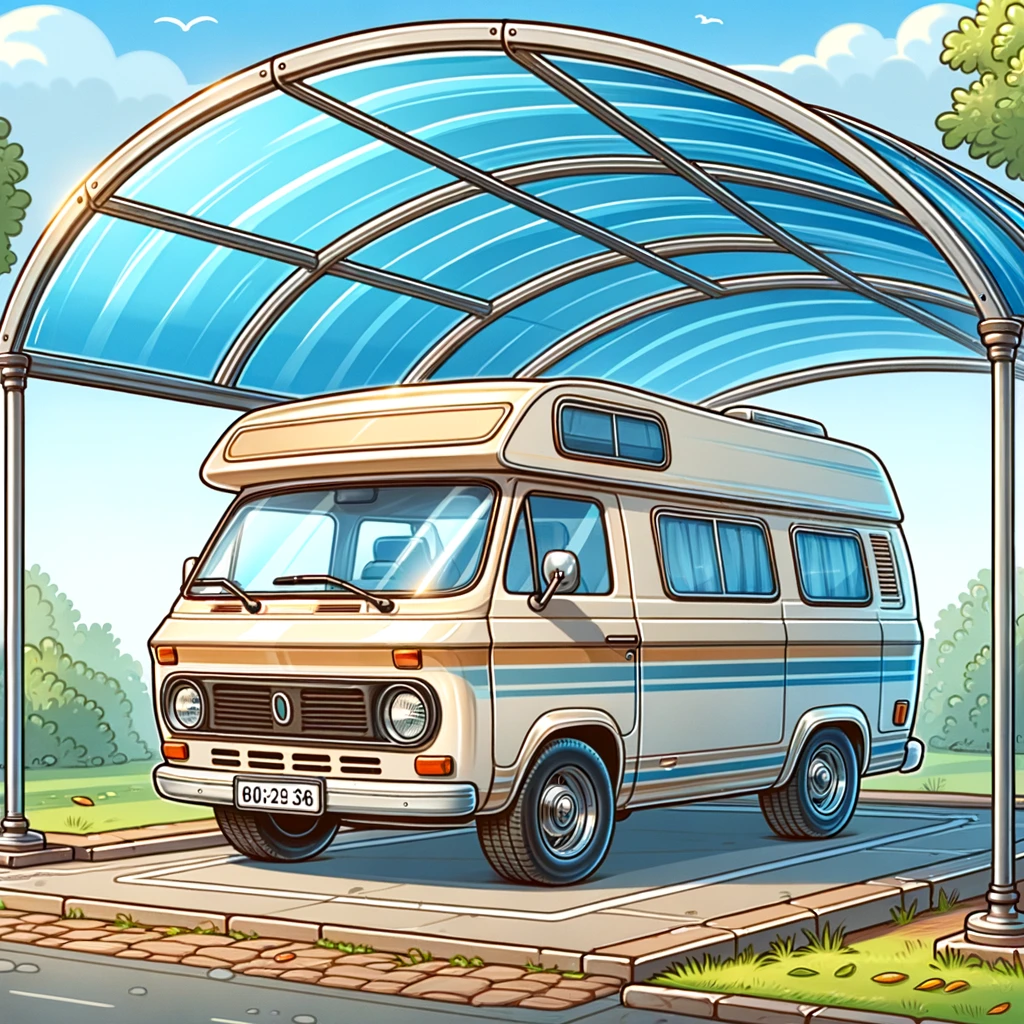 clean camper van yay for canopy!